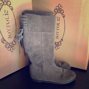 Joyfolie Chantal boot in Grey size 10